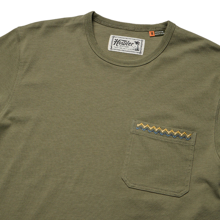 Howler Brothers Spectrum Pocket T-Shirt Lichen Green Image 02