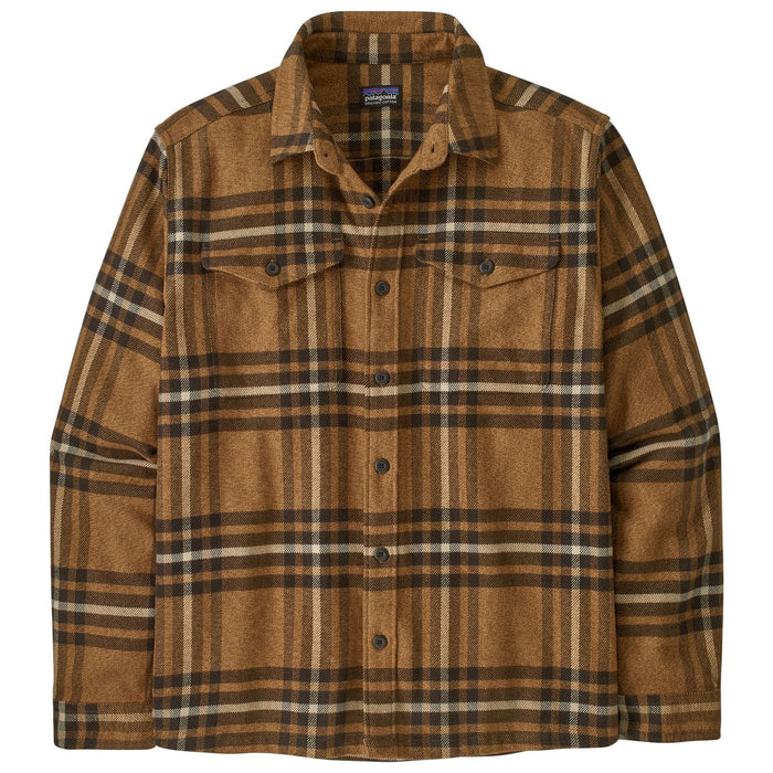 Patagonia Men's Fjord Flannel Shirt Catch: Deer Brown Image 01