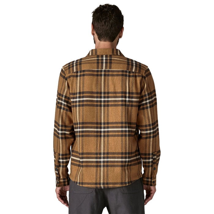 Patagonia Men's Fjord Flannel Shirt Catch: Deer Brown Image 03