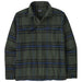 Patagonia Men's Fjord Flannel Shirt Catch: Old Growth Green Image 01