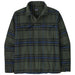 Patagonia Men's Fjord Flannel Shirt Catch: Old Growth Green Image 01