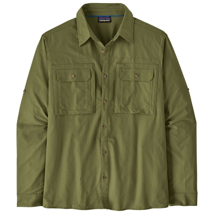Patagonia Men's Long-Sleeved Self Guided Sun Shirt Caper Green