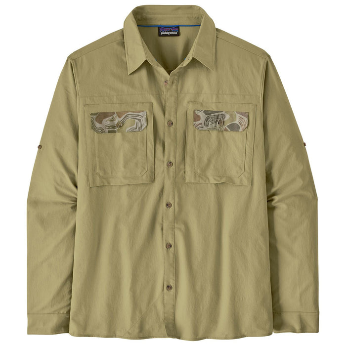 Patagonia Men's Long-Sleeved Self Guided Sun Shirt Gumtree Green