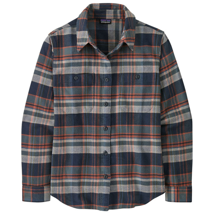 Patagonia Women's Fjord Flannel Shirt Adventurer: Smolder Blue Image 01