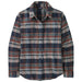 Patagonia Women's Fjord Flannel Shirt Adventurer: Smolder Blue Image 01