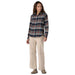 Patagonia Women's Fjord Flannel Shirt Adventurer: Smolder Blue Image 02