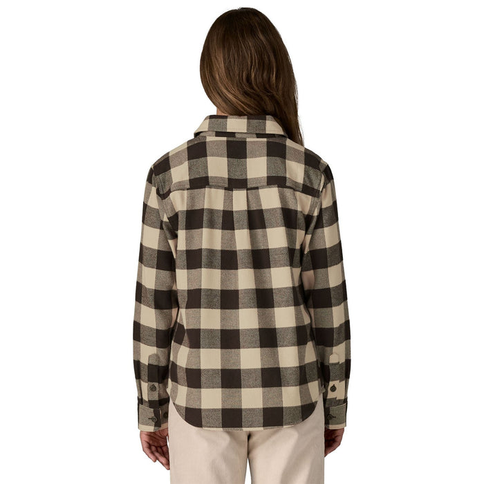 Patagonia Women's Fjord Flannel Shirt Buffalo Check: Otter Brown Image 03