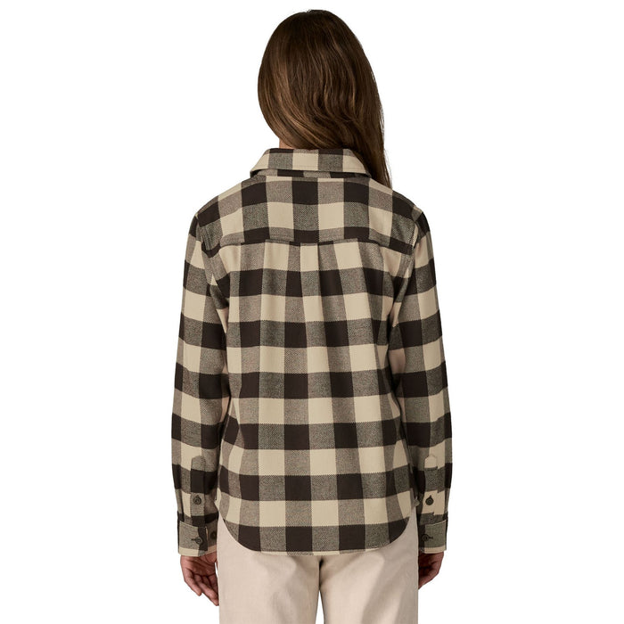 Patagonia Women's Fjord Flannel Shirt Buffalo Check: Otter Brown Image 03
