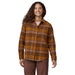 Patagonia Women's Fjord Flannel Shirt Happy Camper: Shelter Brown Image 03