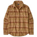 Patagonia Women's Fjord Flannel Shirt Old Spruce: Nest Brown Image 01