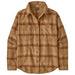 Patagonia Women's Fjord Flannel Shirt Old Spruce: Nest Brown Image 01
