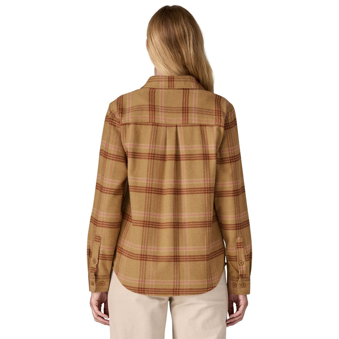 Patagonia Women's Fjord Flannel Shirt Old Spruce: Nest Brown Image 03