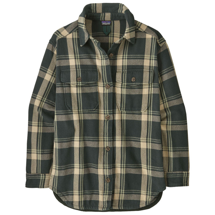 Patagonia Women's Fjord Loft Overshirt Jacket Cirque: Old Growth Green Image 01