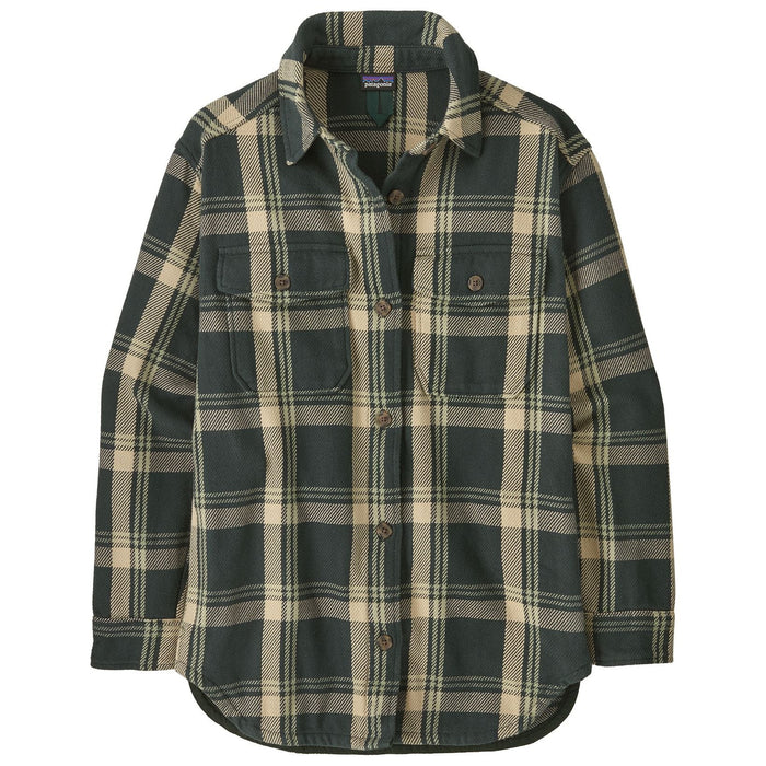 Patagonia Women's Fjord Loft Overshirt Jacket Cirque: Old Growth Green Image 01