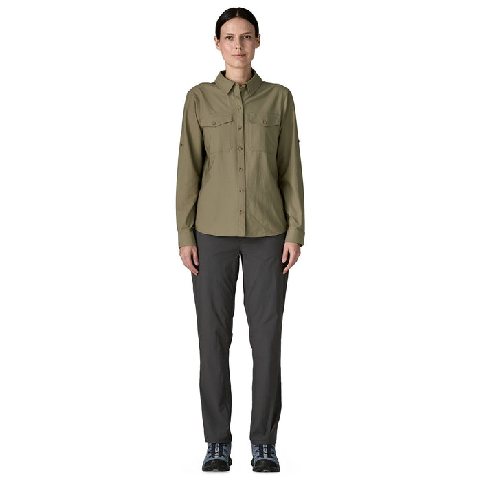 Patagonia Women's Long-Sleeved Self Guided Sun Shirt River Rock Green