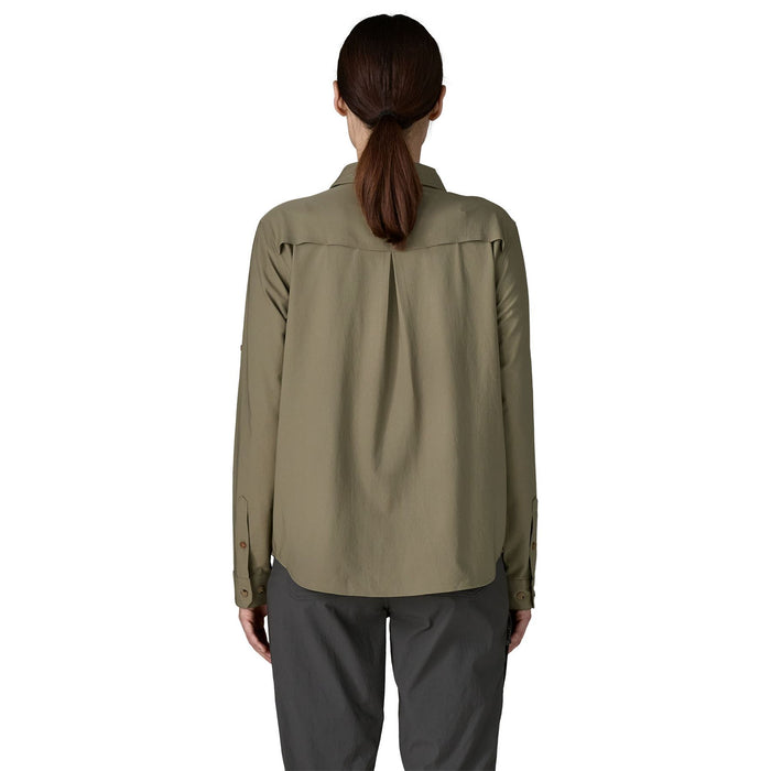 Patagonia Women's Long-Sleeved Self Guided Sun Shirt River Rock Green