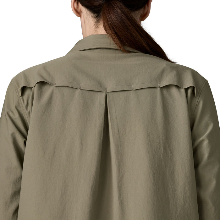 Patagonia Women's Long-Sleeved Self Guided Sun Shirt River Rock Green