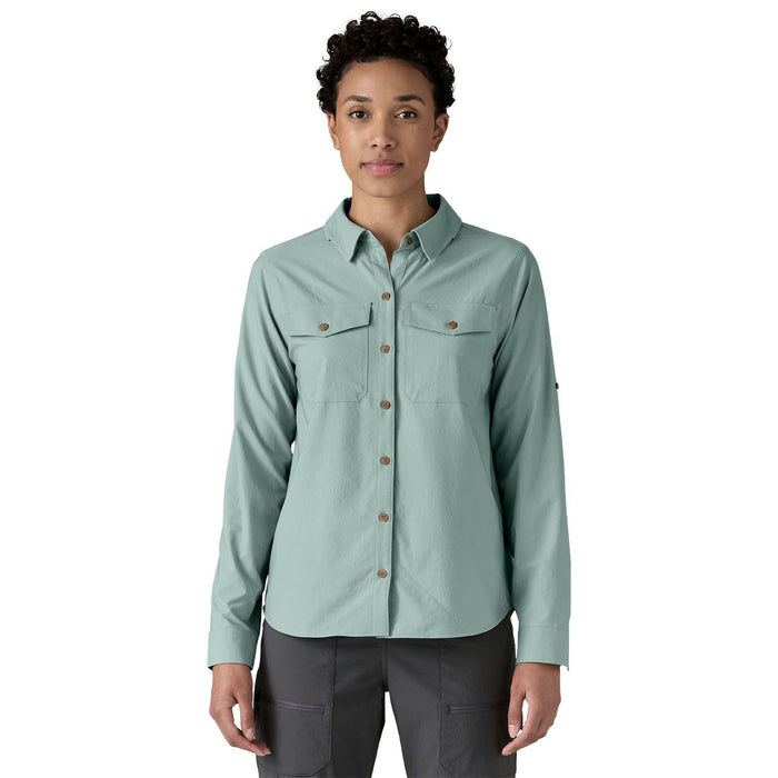 Patagonia Women's Long-Sleeved Self Guided Sun Shirt Thermal Blue