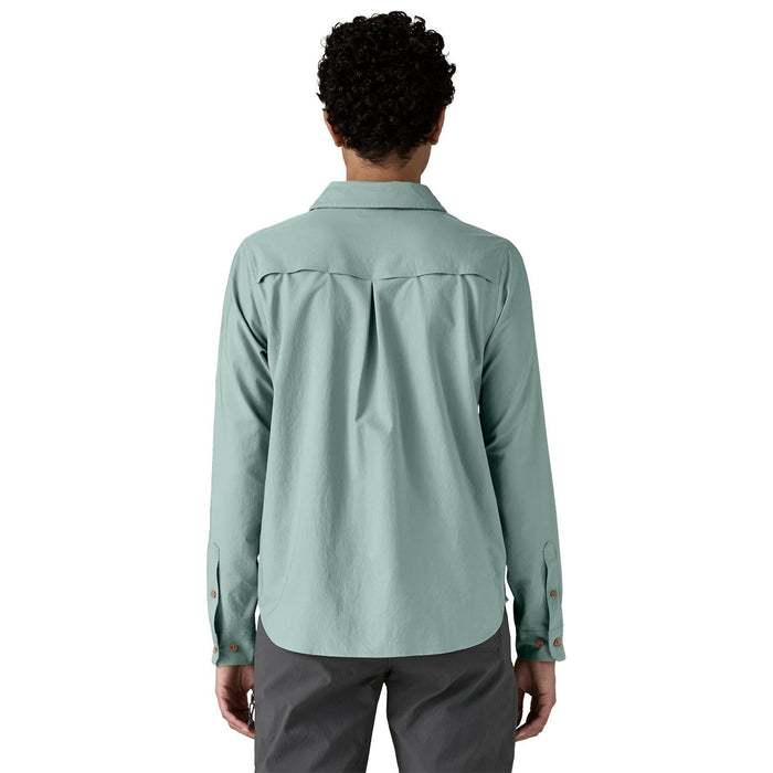 Patagonia Women's Long-Sleeved Self Guided Sun Shirt Thermal Blue