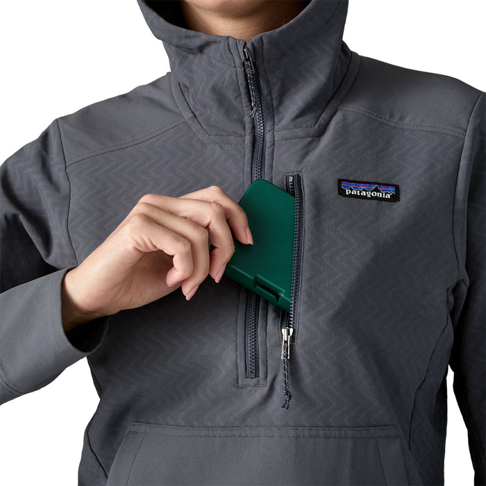 Patagonia Women's R2 CrossStrata Pullover Smolder Blue Image 09