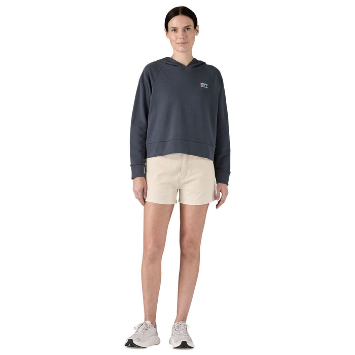 Patagonia Women's Regenerative Organic Certified Cotton Essential Hoody Smolder Blue Image 02