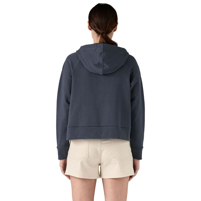 Patagonia Women's Regenerative Organic Certified Cotton Essential Hoody Smolder Blue Image 04