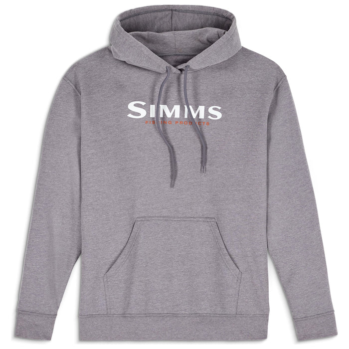 Simms Logo Hoody Grey Heather Image 01