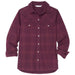 Stio Women's Slipstone Midweight Flannel Shirt Aubergine Plaid Image 01