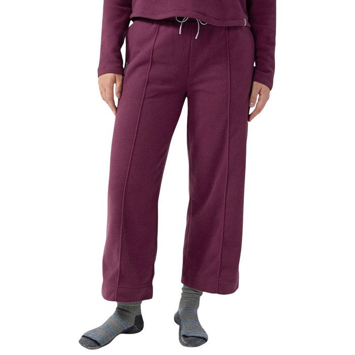 Stio Women's Turpin Fleece Wide Crop Pant Aubergine Image 03