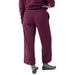 Stio Women's Turpin Fleece Wide Crop Pant Aubergine Image 04