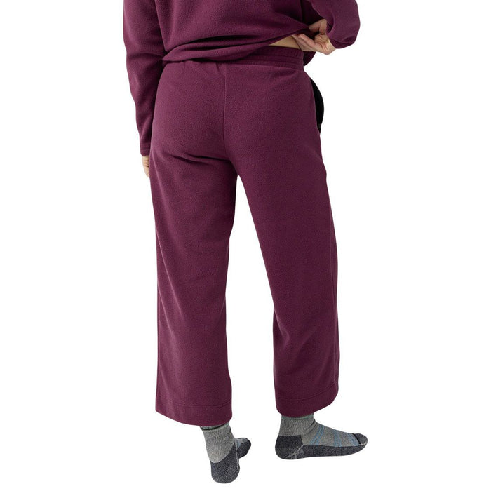 Stio Women's Turpin Fleece Wide Crop Pant Aubergine Image 04