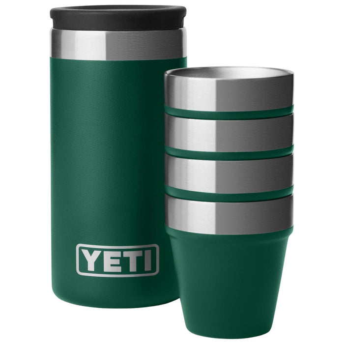 YETI Shot Glasses with Carrying Case Black Forest Green Image 01