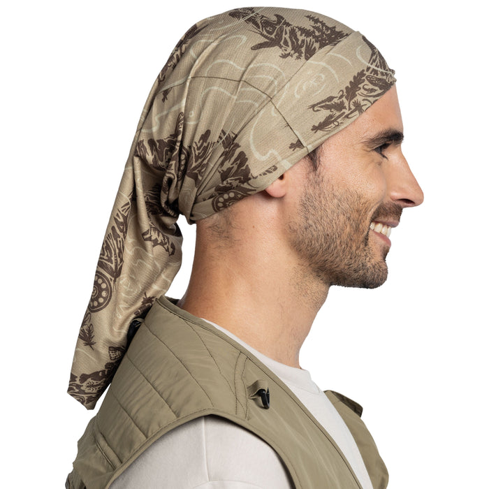 Buff Angler Coolnet UV Lake River Khaki Image 04