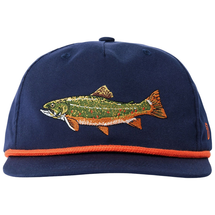 Duck Camp Brook Trout Grandpa Hat Vintage Navy Image 01