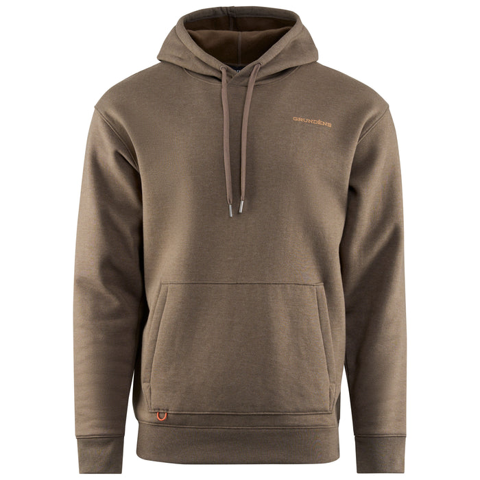 Grundens Men's Displacement DWR Hoodie Anchor Otter Heather Image 01