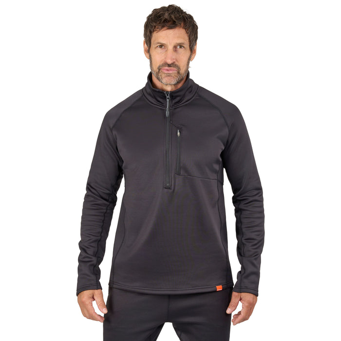 Grundens Men's Grundies Thermal 1/2 Zip Black Image 04