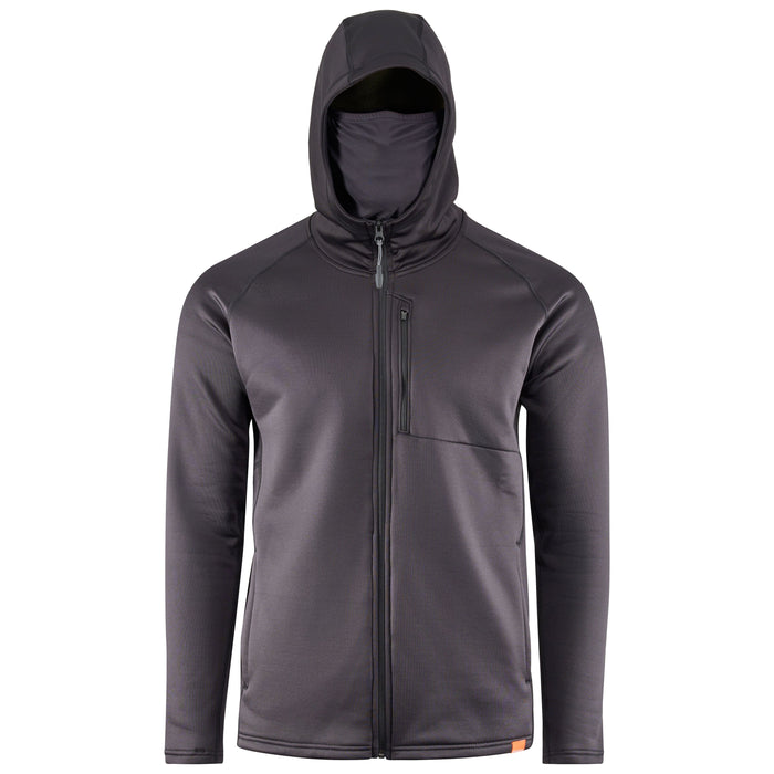 Grundens Men's Grundies Thermal FZ Hoodie Black Image 04