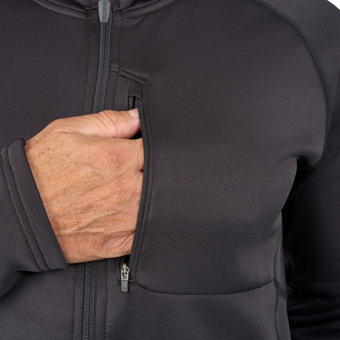 Grundens Men's Grundies Thermal FZ Hoodie Black Image 14