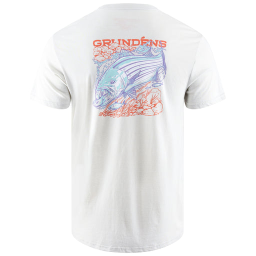 Grundens Men's Striped Bass SS T-Shirt Oyster Image 01