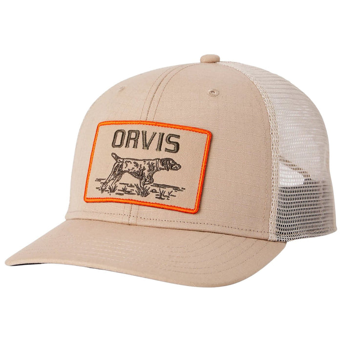 Orvis Pointer Trucker Hat Khaki Image 01