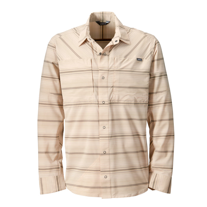 Orvis PRO Stretch LS Shirt Shiitake Stripe Image 02
