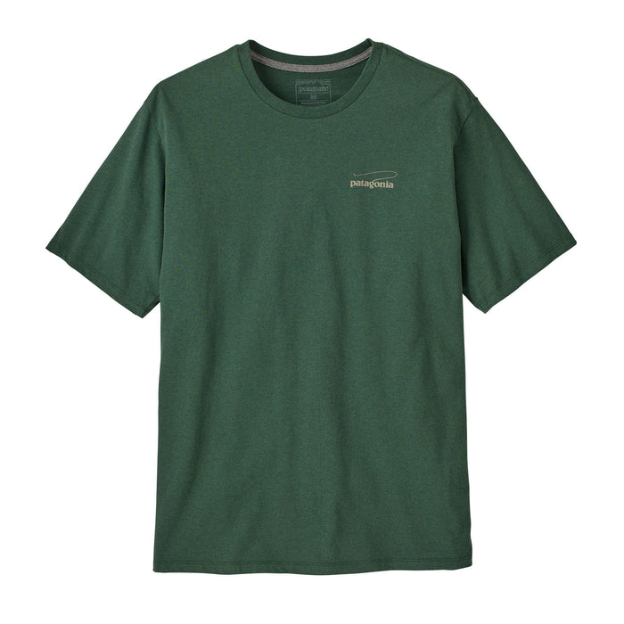 Patagonia Men's Casting Logo Responsibili-Tee Canopy Green Image 02