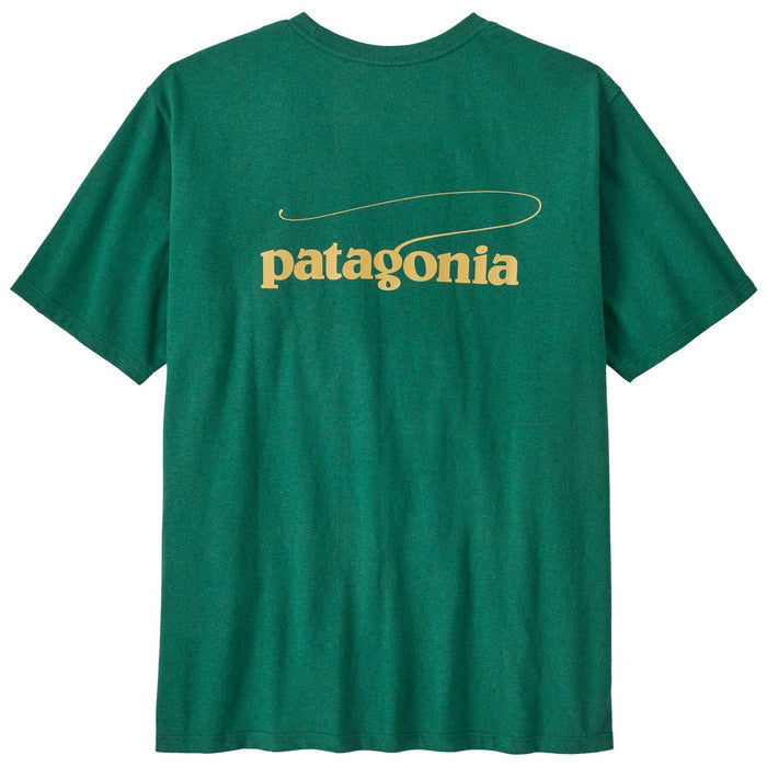 Patagonia Men's Casting Logo Responsibili-Tee Gem Green
