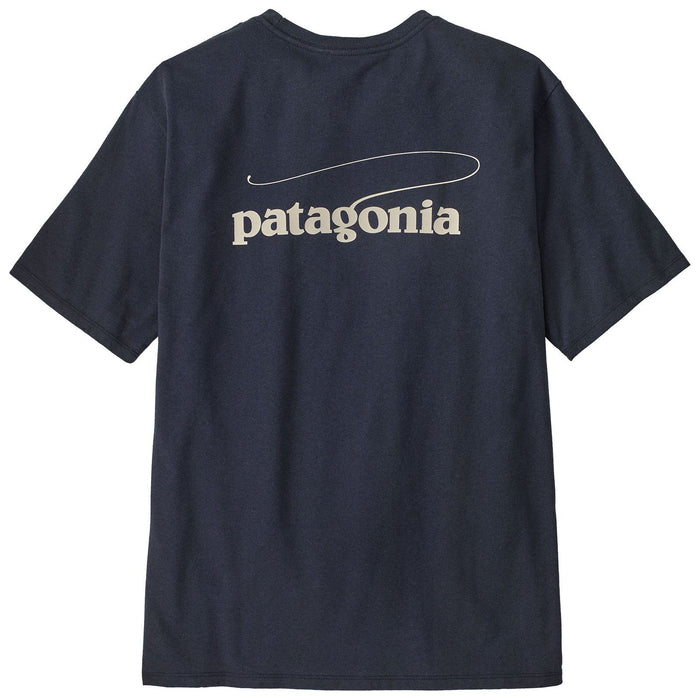 Patagonia Men's Casting Logo Responsibili-Tee Smolder Blue