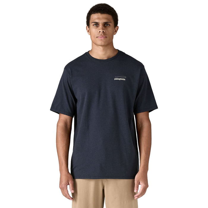 Patagonia Men's Casting Logo Responsibili-Tee Smolder Blue