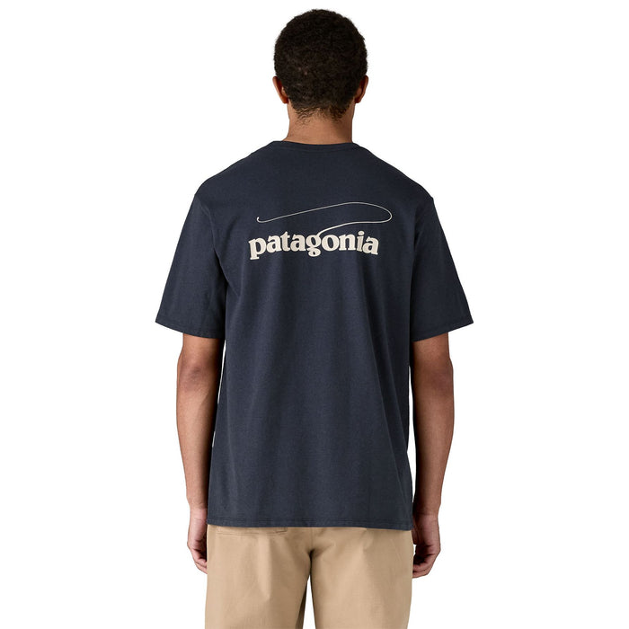 Patagonia Men's Casting Logo Responsibili-Tee Smolder Blue