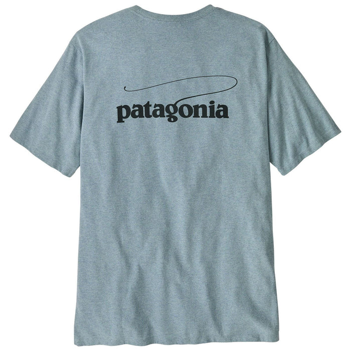 Patagonia Men's Casting Logo Responsibili-Tee Thermal Blue Image 01