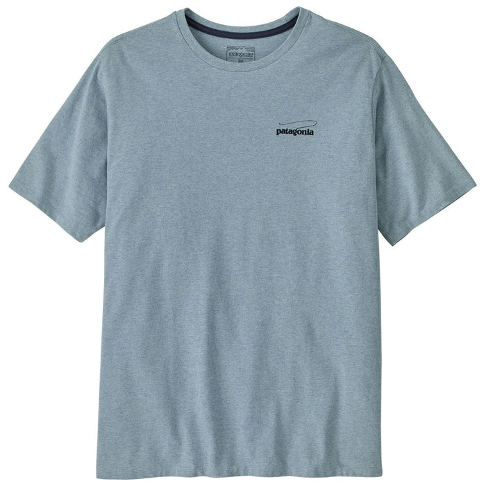 Patagonia Men's Casting Logo Responsibili-Tee Thermal Blue Image 02