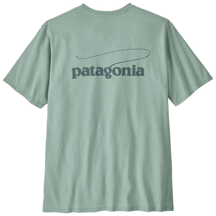 Patagonia Men's Casting Logo Responsibili-Tee Thin Ice