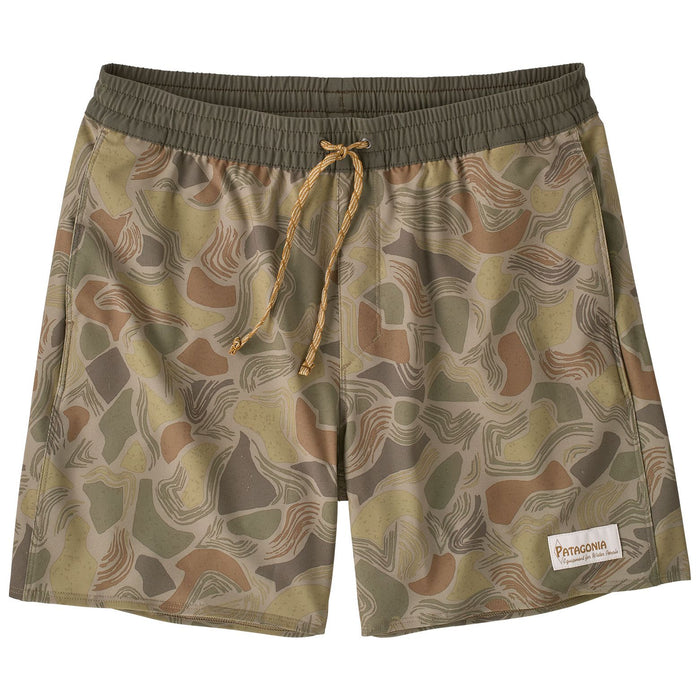 Patagonia Men's Hydropeak Volley Shorts - 16 in. Coastal Edge: Weathered Stone